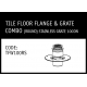 Marley Solvent Joint Tile Floor Flanged & Stainless Grate Combo (Round) 100DN - TFW100RS